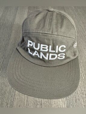 Boco Gear x Public Lands 7 Panel Trucker Hat Charcoal OSFM Adjustable Strap NEW